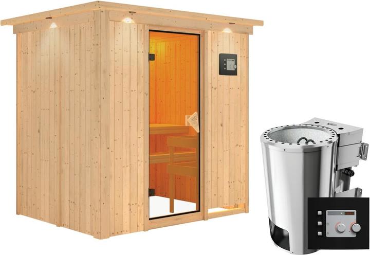 Immagine prodotto Karibu Fanja con corona sul tetto (Plug & Play 3,6 KW - Bio controllo esterno)