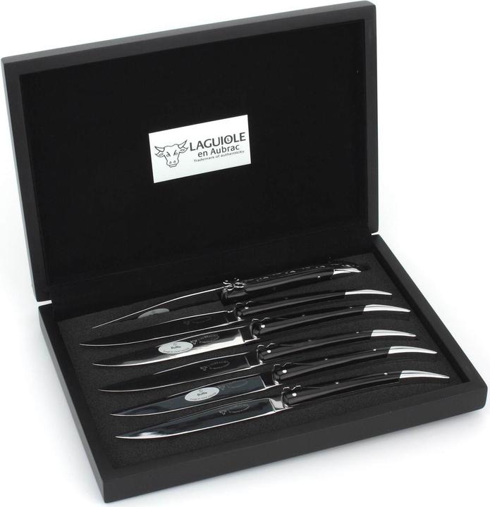 Produktbild Laguiole en Aubrac Steakmesser Büffelhorn (6 Stück, Messer)