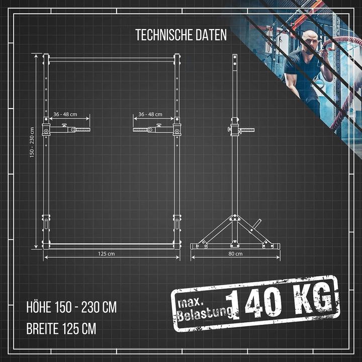 Actual product image K-Sport Pull-up bar + dip station