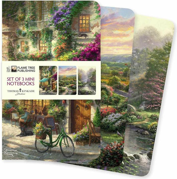 Actual product image Thomas Kinkade Set of 3 Mini Notebooks (Hardcover)