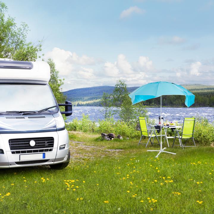 Produktbild Relaxdays Strandmuschel 2 in 1 (1.80 m)