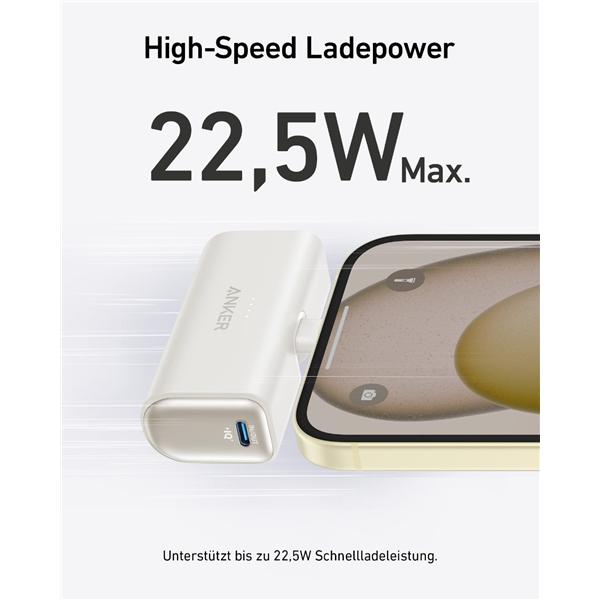 Image du produit Anker Nano Power Bank (5,000mAh, 22.5W (5000 mAh, 22.50 W, 22.50 Wh)