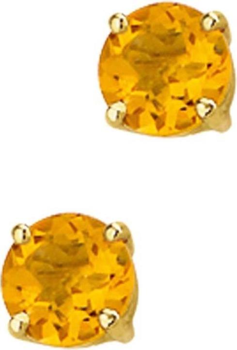 Produktbild Marie Celeste Ohrknöpfe Citrien - 5 - Gold
