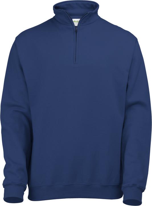 Awdis Sweatshirt Pullover mit Reissverschluss am Kragen
