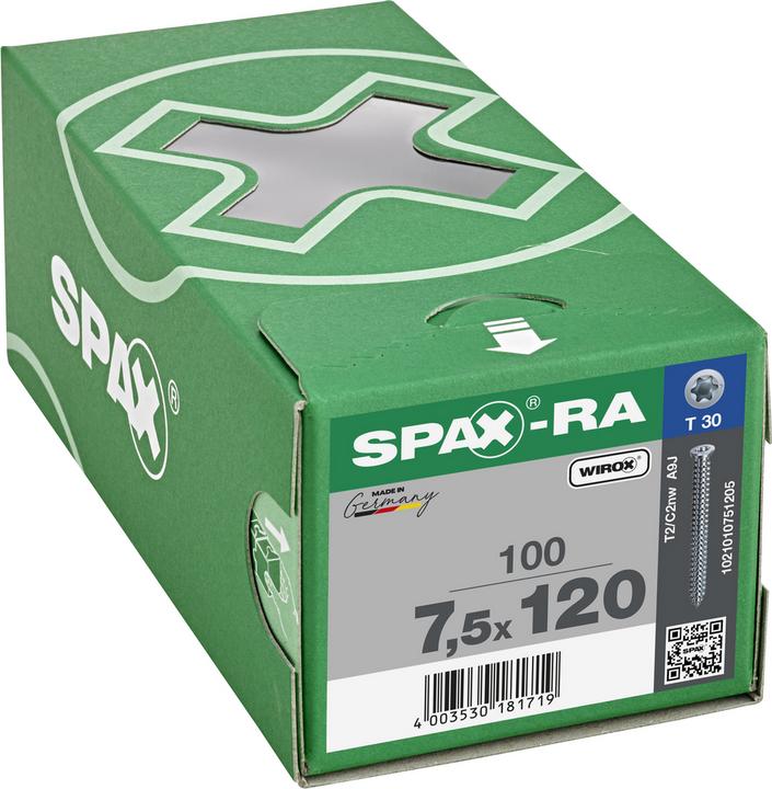 Immagine prodotto Spax Ancoranti per infissi a testa svasata piana ®-RA (100 Viti per pezzo)