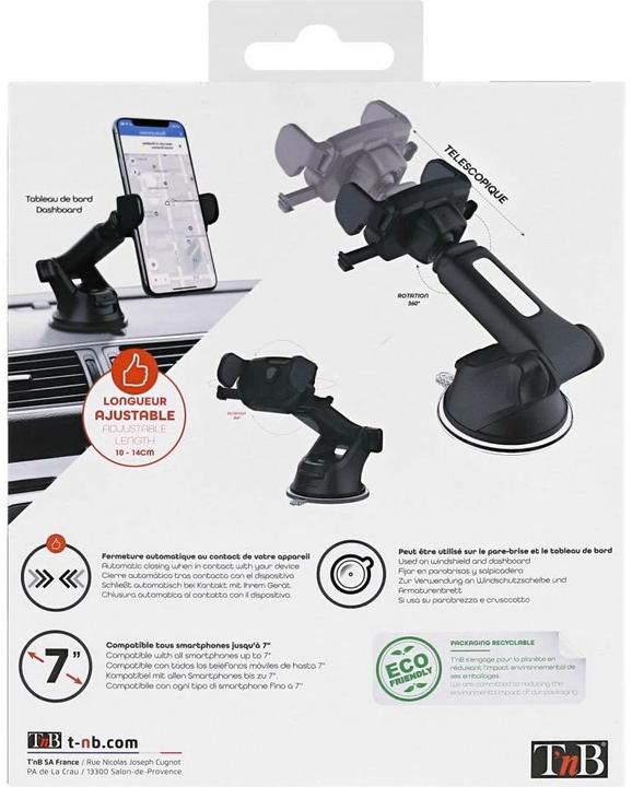Actual product image T'nB Smartphone holder with suction cup