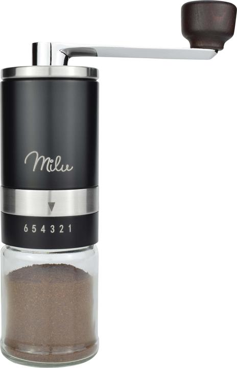 Milu Coffee grinder set stainless steel, black