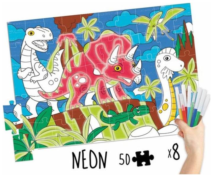 Actual product image Educa Coloring dinosaur (50 pieces)
