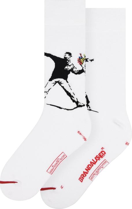 Immagine prodotto MuseARTa Calzini Banksy Graffiti - Bomber a fiori (Confezione singola, 40 - 46)