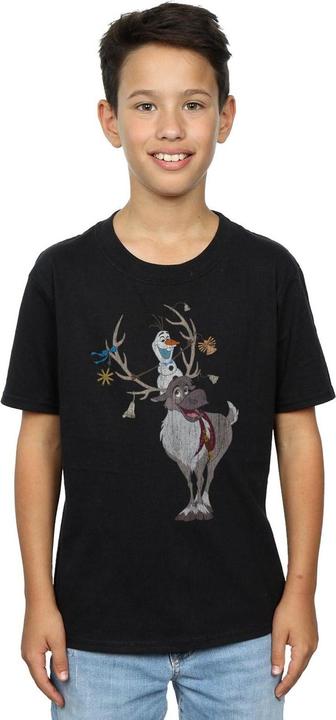 Immagine prodotto Disney Frozen Sven And Olaf Christmas Ornaments Maglietta Ragazzi (140, 146)