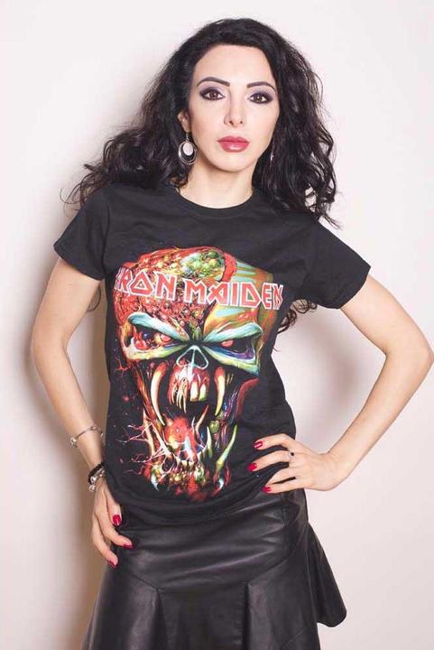 Iron Maiden Final Frontier Eddie Big Head (Girlie)