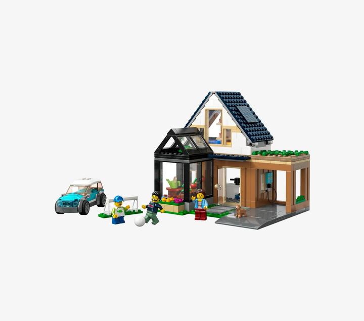 Image du produit LEGO Maison familiale avec voiture électrique (60398, LEGO City)