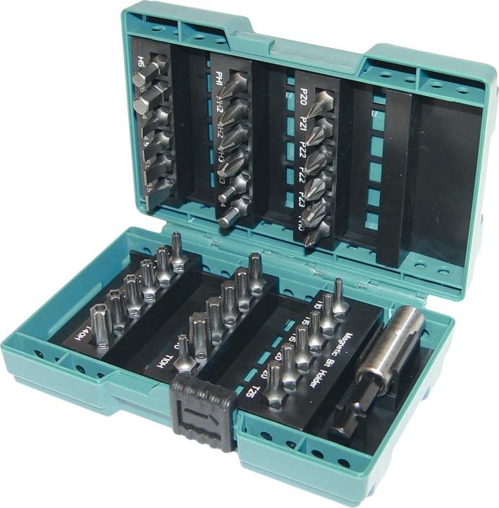 Immagine prodotto Makita BitSet D37194 (4, 4.5, 5.5, 6.5, 27, 40, TX25, PH2, H6, PZ2, TX10, PH1, TX15, H3, TX30, PH0, PZ1, 27H, 15h, H4, 40H, PH3, 20H, PZ3, 25H, 30H, H5, TX20, PZ0)