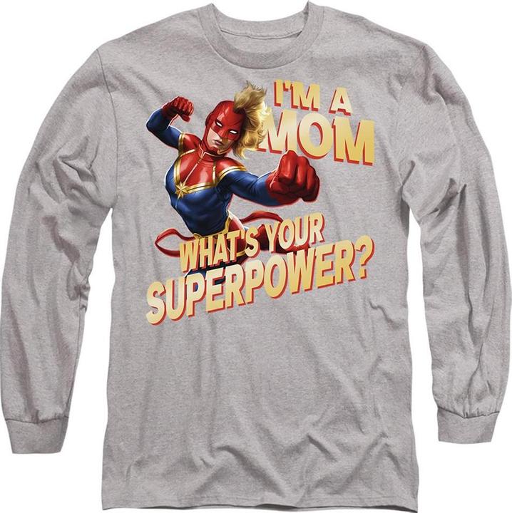 Produktbild Captain Marvel Mom Superpower TShirt Muttertag (L)