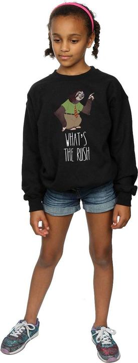 Actual product image Disney Girls Zootropolis What's The Rush Sweatshirt (128)