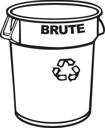 Image du produit Rubbermaid Conteneur universel, rond (121 l)
