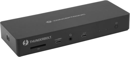 Actual product image Conceptronic Dock 13-in-1 USB-C->HDMI,2xUSB-A,USB-C,GbE 96W (USB-C, 13 Ports)