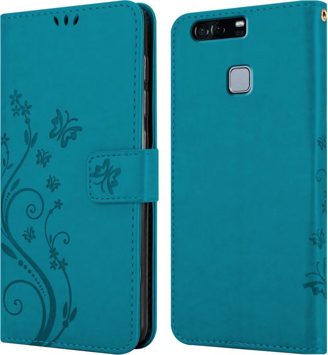 Productafbeelding Cadorabo Bloemen Boekomslag (Huawei P9)