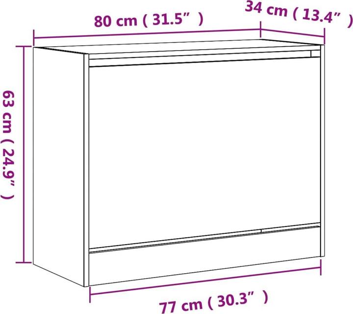 Image du produit VidaXL Nalani (80 x 34 x 63 cm)