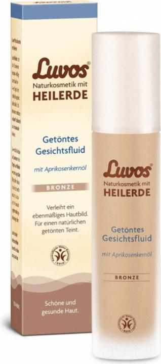 Actual product image Luvos Tinted face fluid bronze natural cosmetics with healing clay