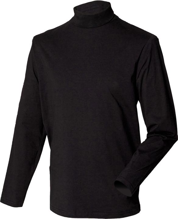 Immagine prodotto Henbury Felpa dolcevita, maniche lunghe, alto contenuto di cotone (S, M, L, XL, XXL)