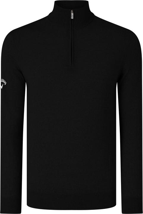 Callaway Merinowollpullover mit Reissverschluss bis zur Brust