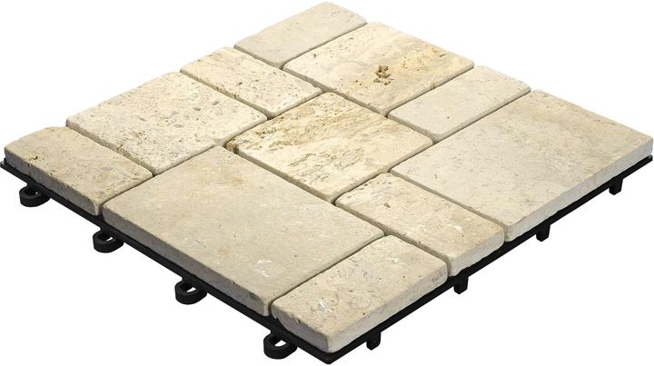 Immagine prodotto Florco Lastre per balconi e terrazze in pietra Traveltine Roma (4 x, 30 x 30 cm)