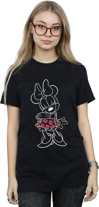 Immagine prodotto Disney Minnie Mouse Outline Polka Dot Maglietta Ampia Donna (M)