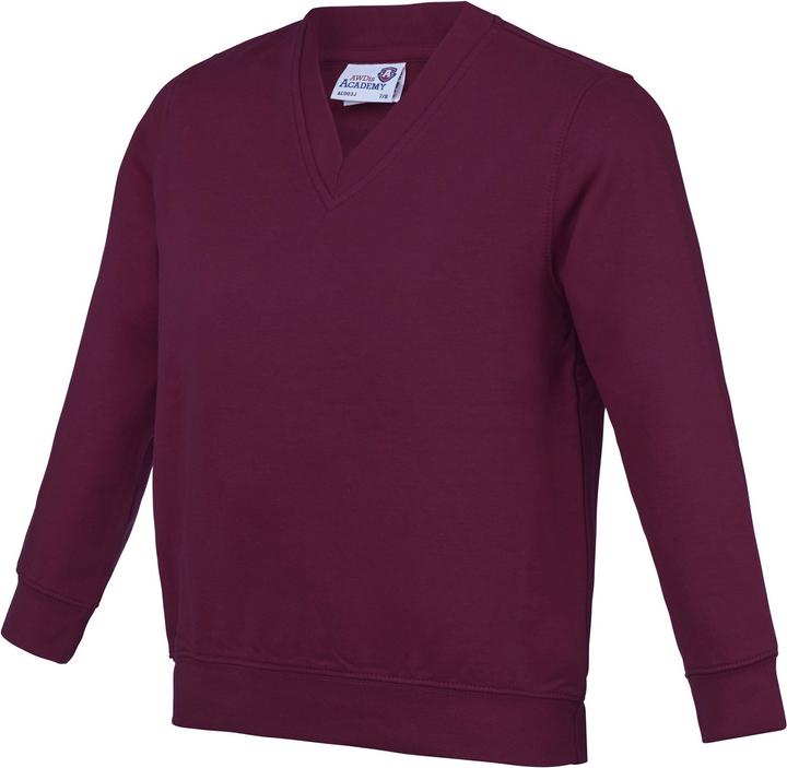 Awdis Academy Junior Schul Sweatshirt mit VAusschnitt (2 StückPackung)