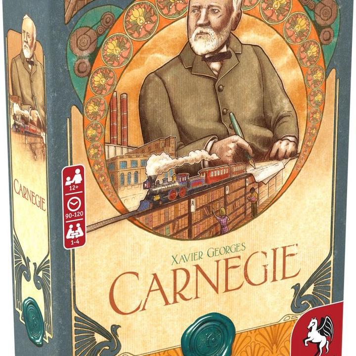 Produktbild Pegasus 57007G - Carnegie - Brettspiel, für 1 bis 4 Spieler ab 12 Jahren (DE/EN-Ausgabe) (Deutsch)