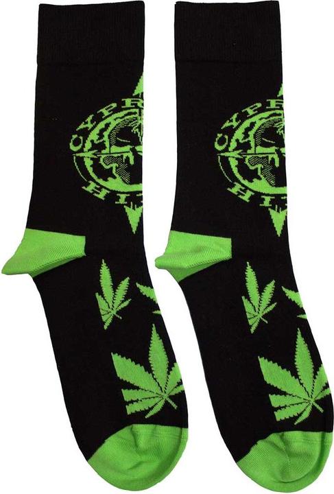 Actual product image Cypress Hill Unisex Adult Logo & Leaves Socks (40.5 - 45.5)