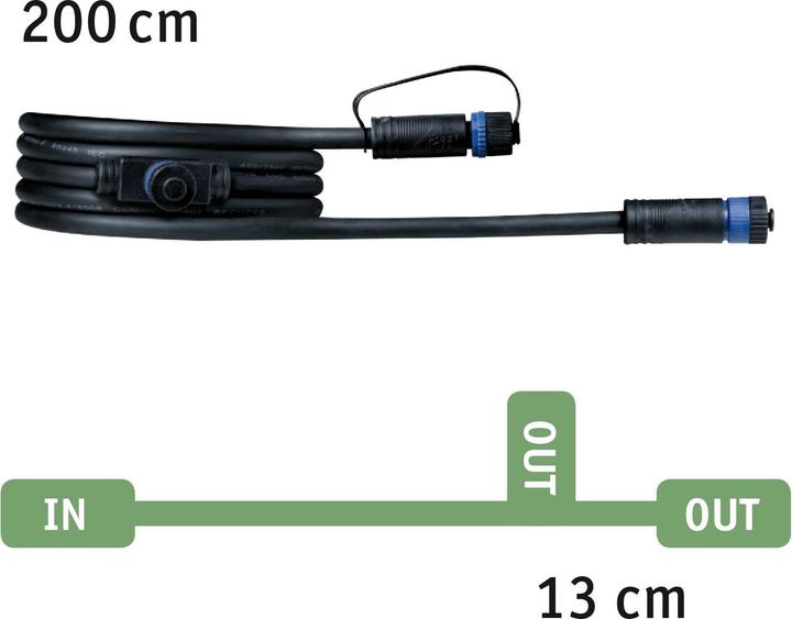 Produktbild Paulmann Outdoor Plug & Shine Kabel 1 in-2 out