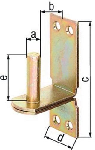 Productafbeelding GAH Klem DII op plaat 13x25mm galv. verzinkt dikke film gepassiveerd (Klem, 10 Pcs.)