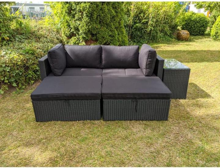 Actual product image GreenGarden 25896 Premium rattan modular seating area "Miami" for 2-4 people