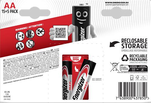 Actual product image Energizer Max Alkaline (20 pcs., AA, 2700 mAh)