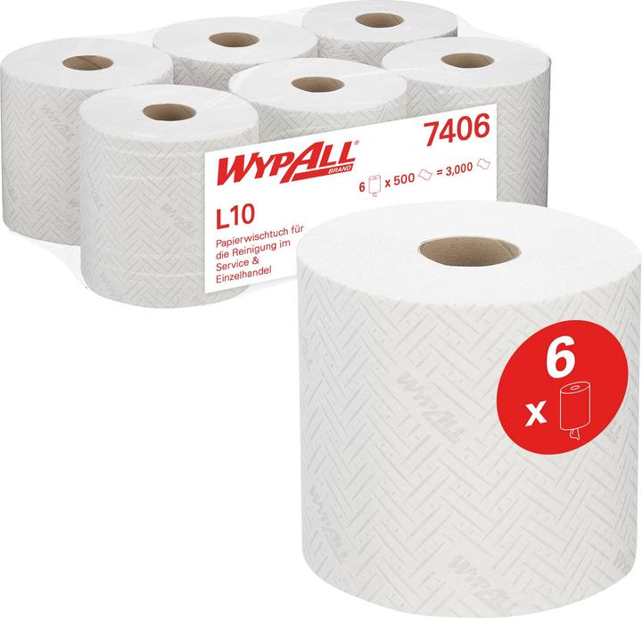 Immagine prodotto Wypall Salvietta L10 RollControl 7406 18,3x38cm ws 6 pezzi/confezione. (6 x)