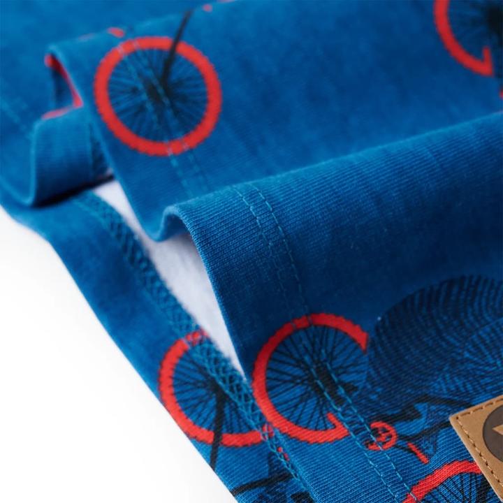 Produktbild VidaXL Kinderpyjama mit Langen Ärmeln Petrolblau 116,Material (116)