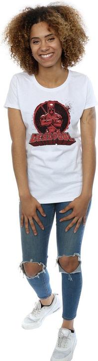 Image du produit Deadpool T-shirt en coton à logo bras croisés Femme/Femme (S)