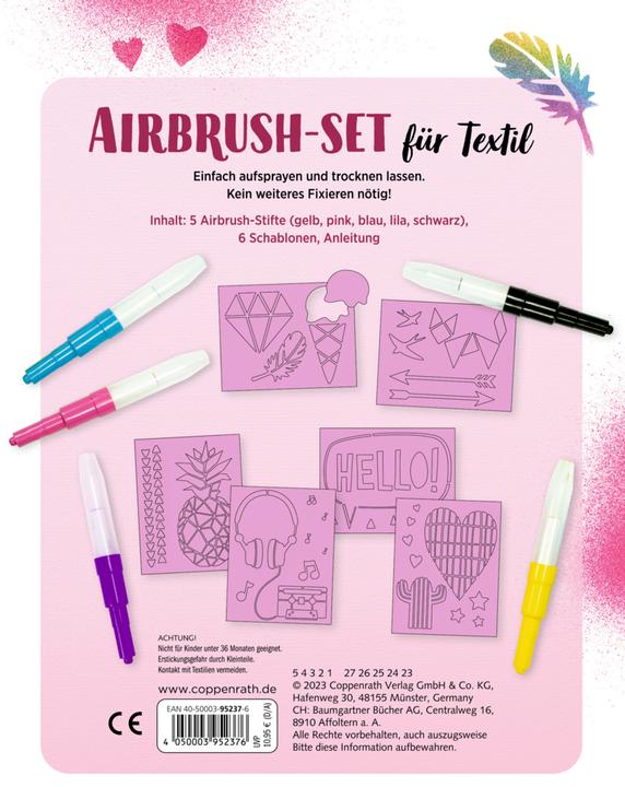 Image du produit Die Spiegelburg Kit aérographe pour textile