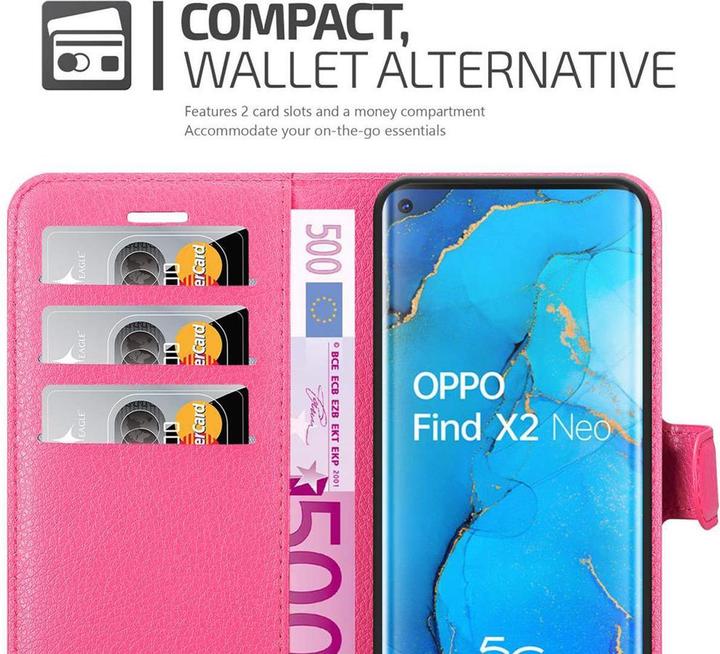 Actual product image Cadorabo Book with stand function cover (Oppo Find X2 Neo)