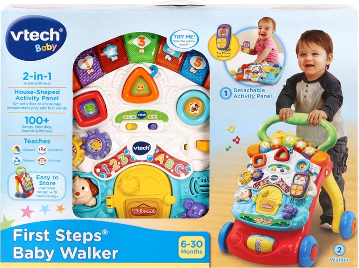 Produktbild VTech 505603 Baby Interactive with Activities My First Walk with Melodies and Phrases (English Versi