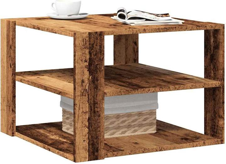 Produktbild VidaXL Couchtisch Altholz-Optik 58x58x40 cm Holzwerkstoff (58 x 58 x 40 cm)