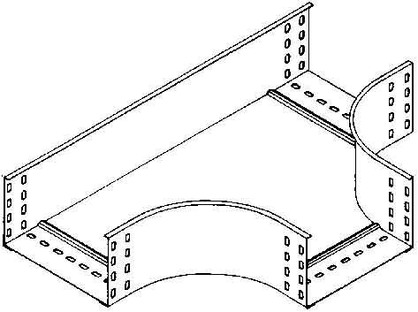 Actual product image Niedax NIE RTS35.400 T-piece 35x402mm with ungel.en side rails bandverz. (3.50 cm)