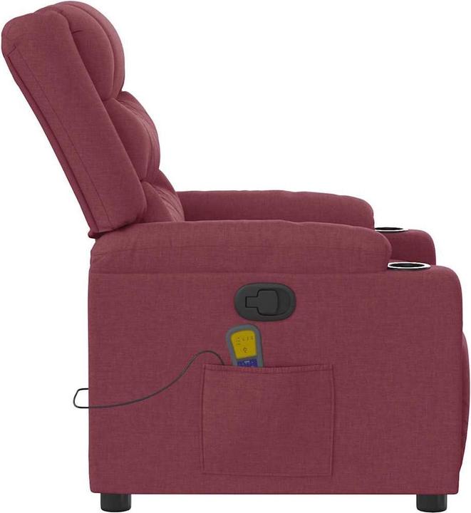 Produktbild VidaXL Massagesessel Weinrot Stoff