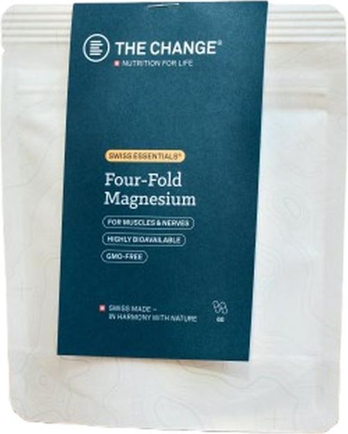 BE THE CHANGE Four-Fold Magnesium (Nachfüllbeutel) (60 Stück, Kapseln, 40 g)