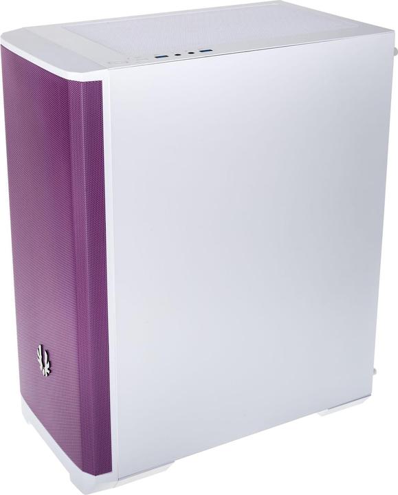 Actual product image BitFenix Nova Mesh SE TG ARGB Midi Tower, Tempered Glass - white/purple (ATX, mATX, Mini-ITX)