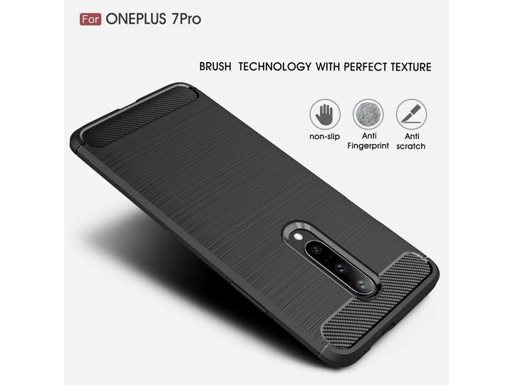 Immagine prodotto Screenguard OnePlus 7 Pro Cover Carbon Brushed Soft TPU (OnePlus 7 Pro)