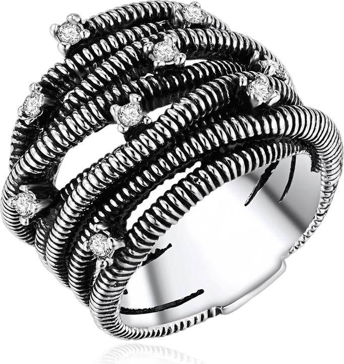 Lulu & Jane Damen Metall-Legierung Glas silber - 29277