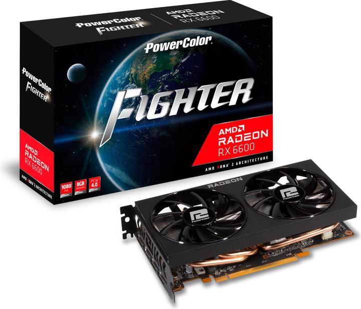 Image du produit Powercolor Radeon RX 6600 Fighter (8 Go)