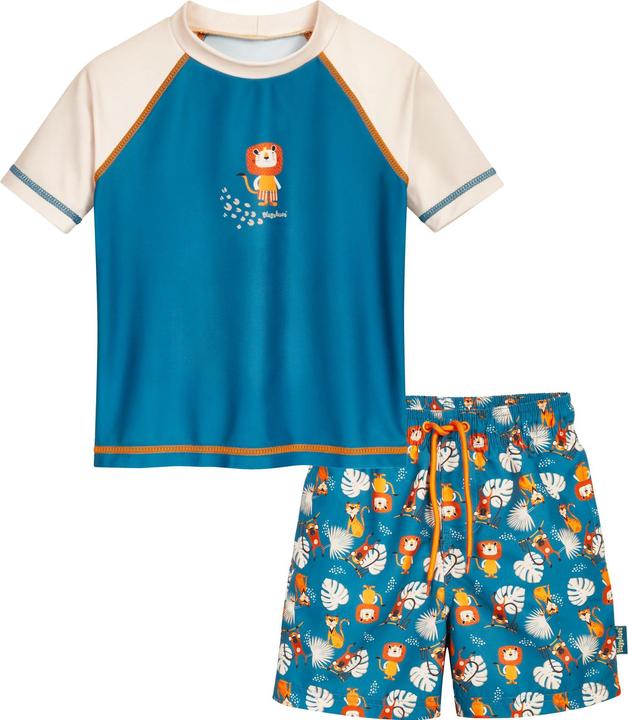 Produktbild Playshoes UV-Badebekleidungsset Dschungel Petrol Gr. 122/128 (122)